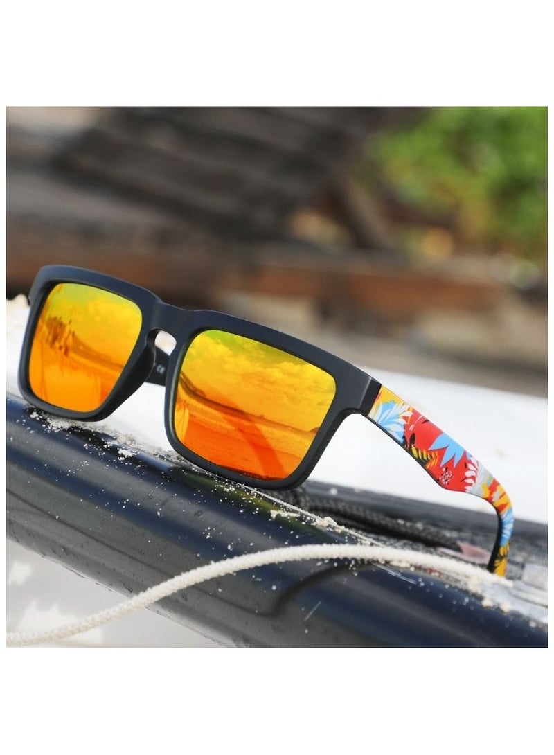 kdeam Trendy and cool outdoor sports sunglasses, polarized sunglasses, colorful true film UV-resistant sunglasses - Image 5
