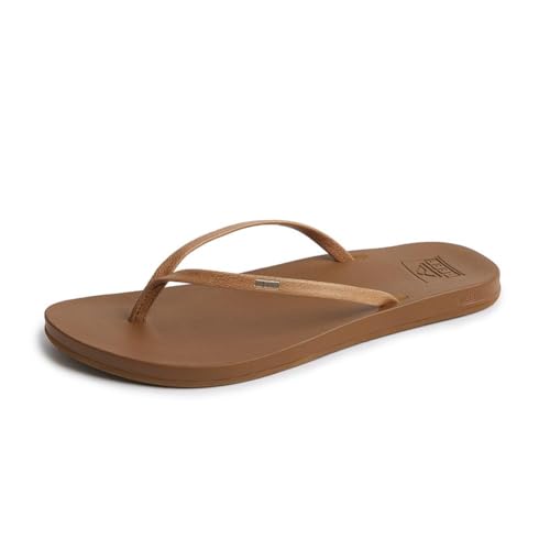 REEF Womens Sandals, Cushion Slim, Natural, 7 - Image 1