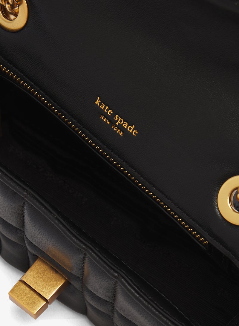 كيت سبيد حقيبة كروس بودي بغطاء مزين بشعار - Image 5