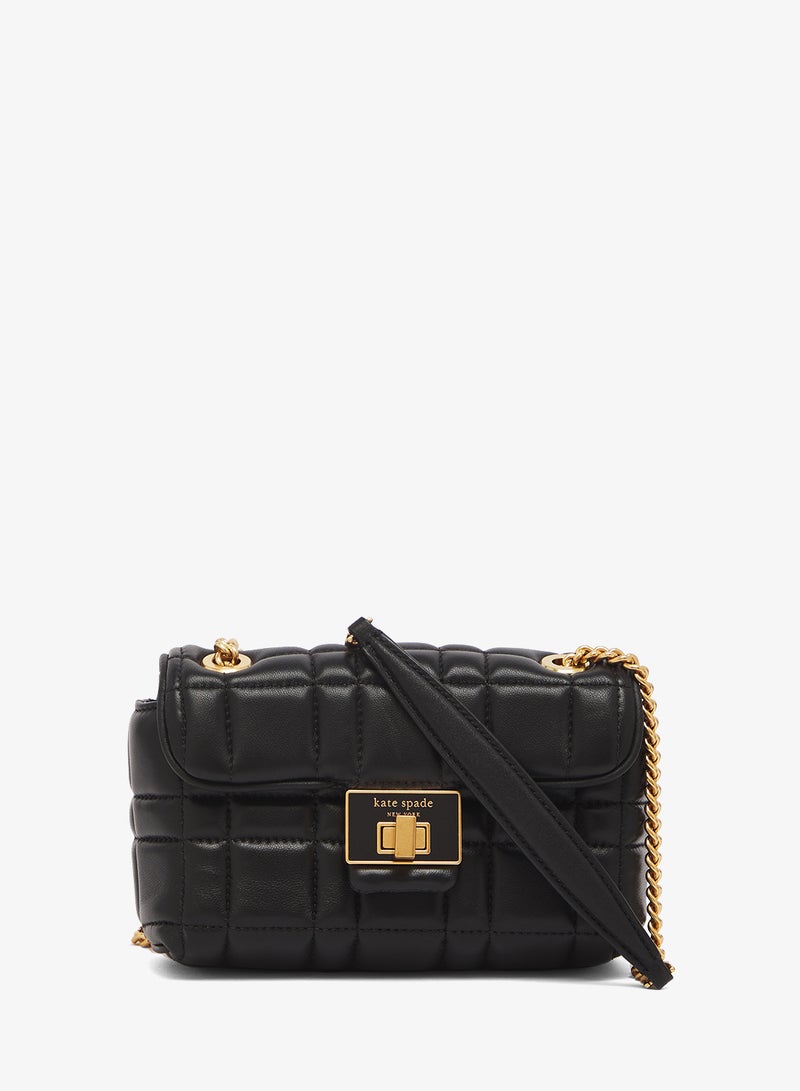 كيت سبيد حقيبة كروس بودي بغطاء مزين بشعار - Image 1