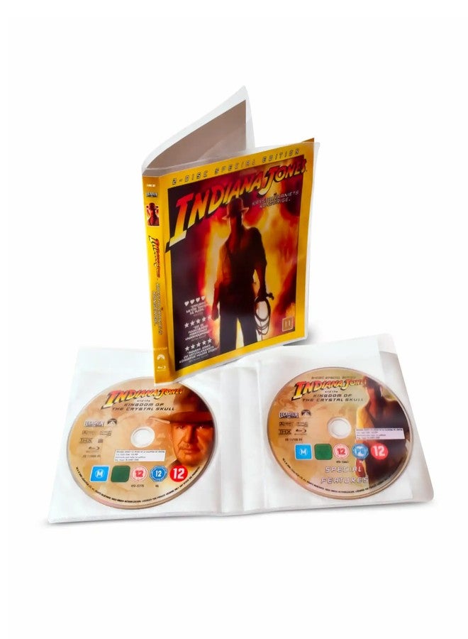 تاريفولد غلاف حماية لأقراص بلو راي من DJOIS by Tarifold - مصنوع من البولي بروبيلين بسماكة 120 ميكرون - 50 غلافًا - سعة 100 قرص - متين - صنع في الدنمارك - Image 1