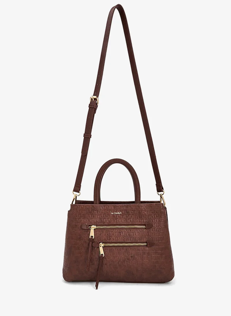 Le Confort Textured Tote Bag With Detachable Strap