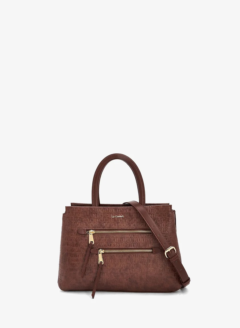 Le Confort Textured Tote Bag With Detachable Strap