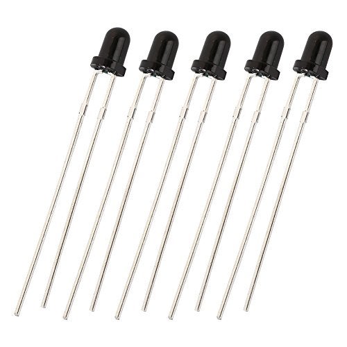 Invento 25pcs 5mm 940nm IR Receiver LED Diode Lights Clear Infrared DC 1.2V 30mA 70mW for DIY Projects - Image 2