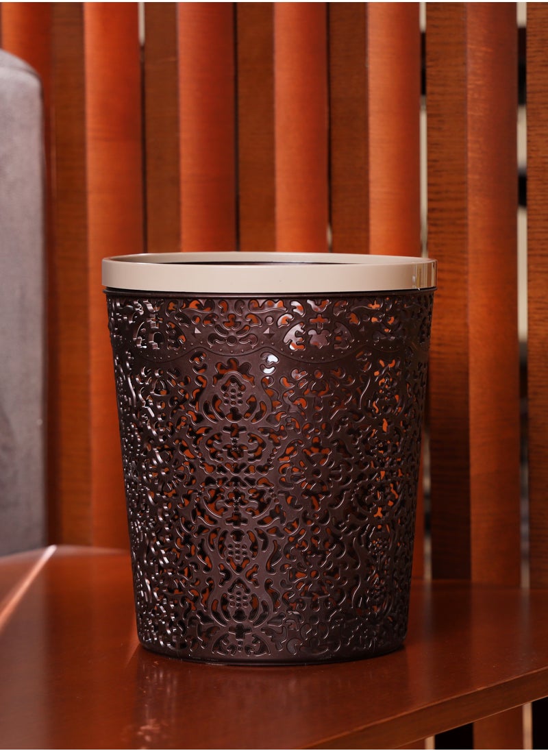 Royalford - Royalford Small Fancy Bin- RF11350| Stylish and Durable Plastic Bin for Home, Office, Bathroom, School, Restaurant - Assorted - Image 1
