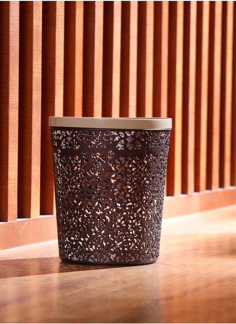 Royalford - Royalford Small Fancy Bin- RF11350| Stylish and Durable Plastic Bin for Home, Office, Bathroom, School, Restaurant - Assorted - Image 1