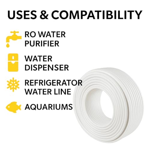 Dwiza Enterprise RO Water Purifier 1/4 Inch – 100 Meter | Food Grade PE Tubing | High Pressure Leak Proof RO | Flexible Durable Water Line Pipe for RO Purifier, Dispenser, Refrigerator – Universal Fit [100 Meter] - Image 4