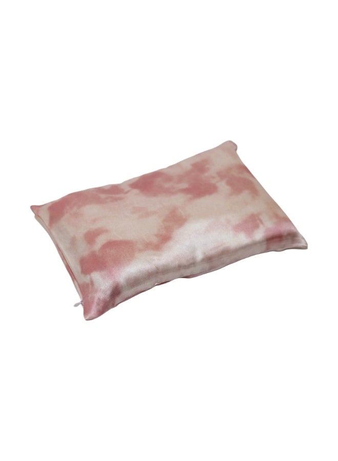 Silk Me 100% Pure Mulberry Silk Mustard Seeds Pillow 22 Momme - Baby Head Shaping Pillow - Detachable Seeds Attachment - Prevents Bald Spots, Hair Loss & Knotting - 0-12 Months (Pink Sky) - Image 1