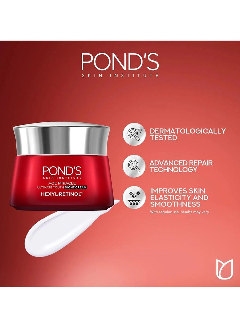 بوندس كريم إيج ميراكل ألتيميت يوث الليلي هيكسيل ريتينول 50 جرام - Image 5