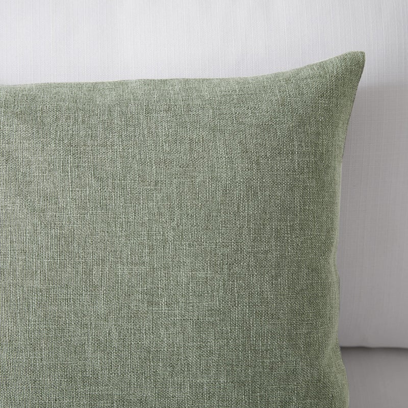 Meekio Set of 2 Dark Sage Pillow Covers 16 x 16 Inch Farmhouse Boho Decorative Throw Pillow Covers Linen Cushion Covers for Sofa Couch D?cor - Image 4