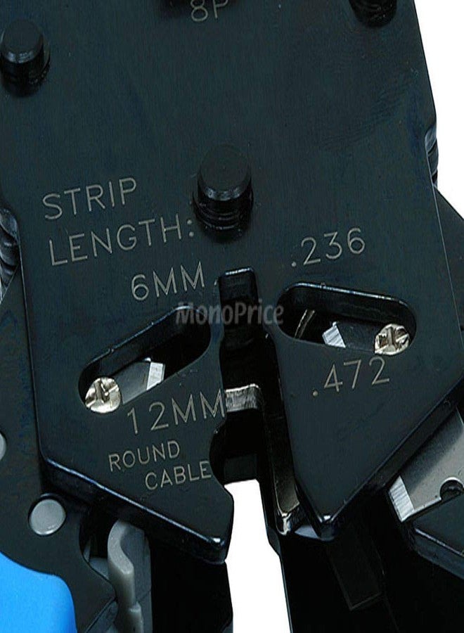 مونوبرايس أداة العقص الاحترافية المعيارية من مونوبرايس - أداة العقص والشرائط والقطع مع سقاطة، لون أزرق - Image 2