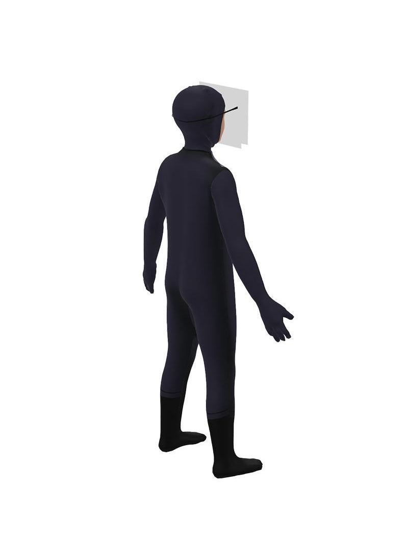 Generic 1 Set Party Cosplay Skibidi Toilet Man TV Man Costume For Kids Black TV Man Costume Adult With Masks  - Image 3
