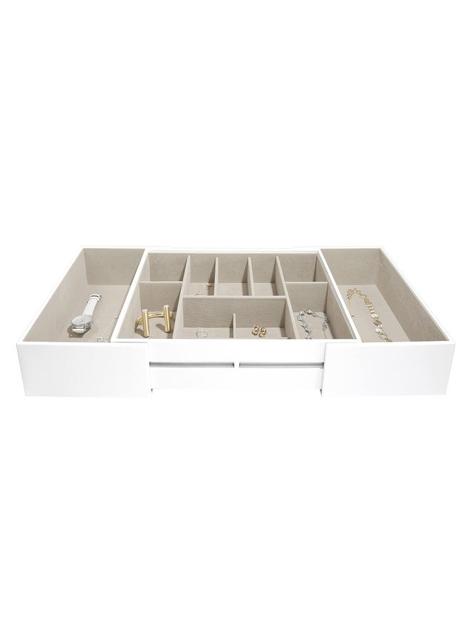 Stackers Drawer Jewellery Organiser Large | Jewellery Storage Organiser Box for Women - White - Image 1