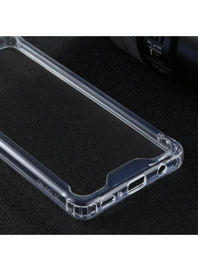 erorex Case For Samsung Galaxy A42 5G Four-corner Shockproof Transparent TPU + PC Protective Case - Image 4
