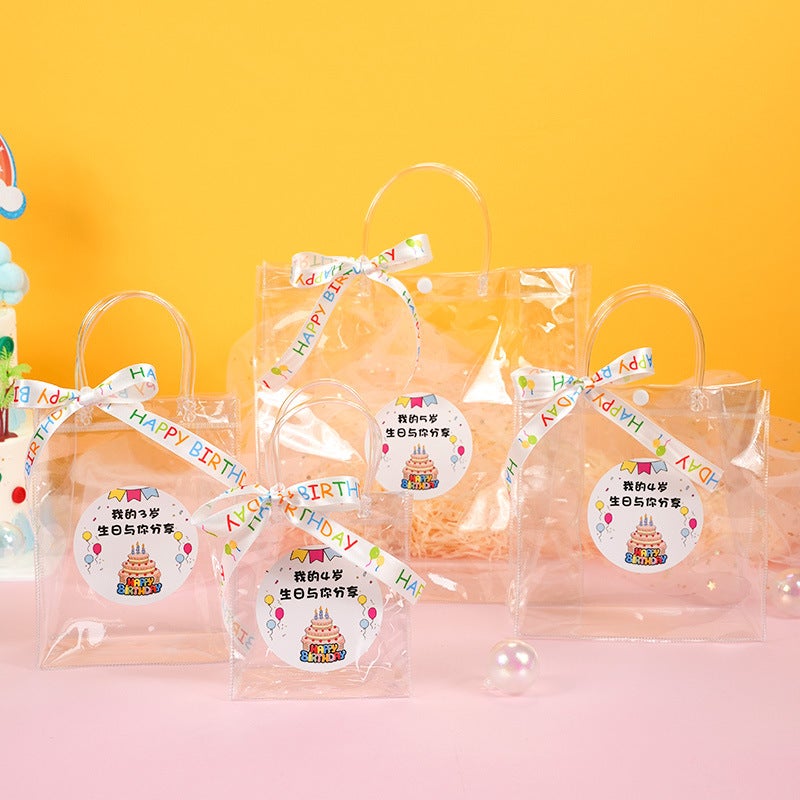Gift Bag Transparent High-End Sense Birthday Bag Children'S Character Tote Bag - Image 3
