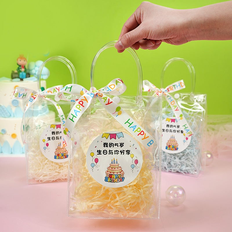 Gift Bag Transparent High-End Sense Birthday Bag Children'S Character Tote Bag - Image 5