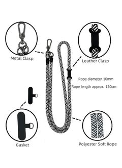 Digipace 120cm Cell Phone Lanyard, Crossbody Rope, Around the Neck Wrist Strap for Most Smartphone Case, Headset Keychain, Offices  - Image 2