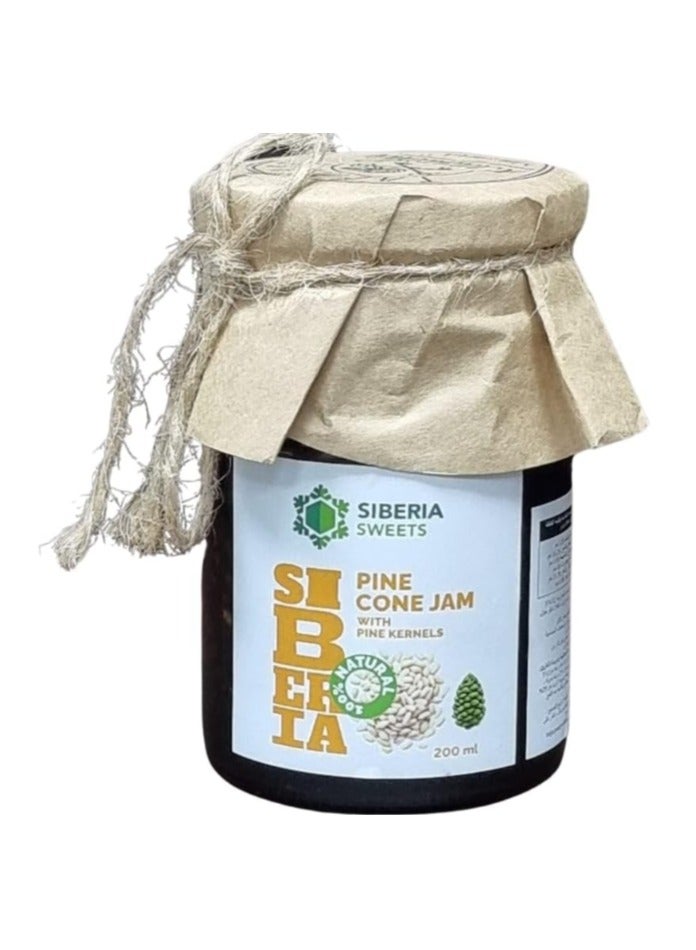 Siberia Sweets Pine Con Jam with Pine Kernels 200ml - Image 1