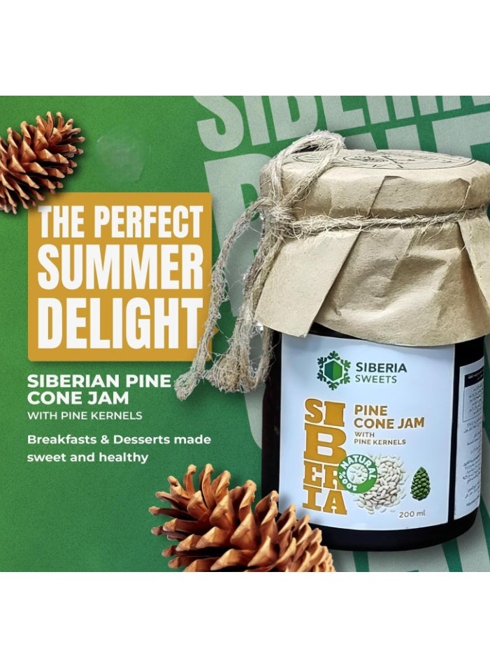 Siberia Sweets Pine Con Jam with Pine Kernels 200ml - Image 3