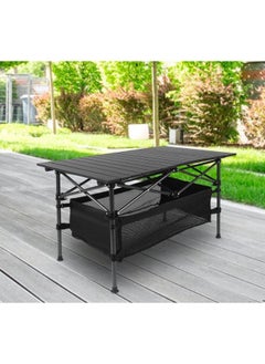 Eoptify Foldable Camping Table With Adjustable Height And Large Storage Bag For Outdoor Picnic, Portable Aluminum Outdoor Folding Picnic Table with Storage Bag for Camping Table and Beach للطي طاولة  - Image 4