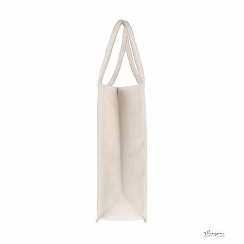 Sangra Unisex Large Cotton Canvas Reusable Bags for Travel, Grocery Shopping Bag, Multi-Purpose Bag, Sturdy Handle With Zipper Lock (20 inch X17 inch X7 Inch) (Horse) - Image 5