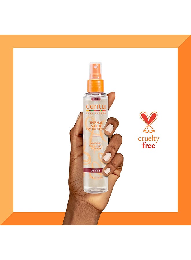 Cantu Thermal Shield Heat Protectant 151 ml - Shea Butter Formula Protects Hair up to 425°F, Gentle on Relaxed, Permed & Natural Hair Multicolour - Image 2
