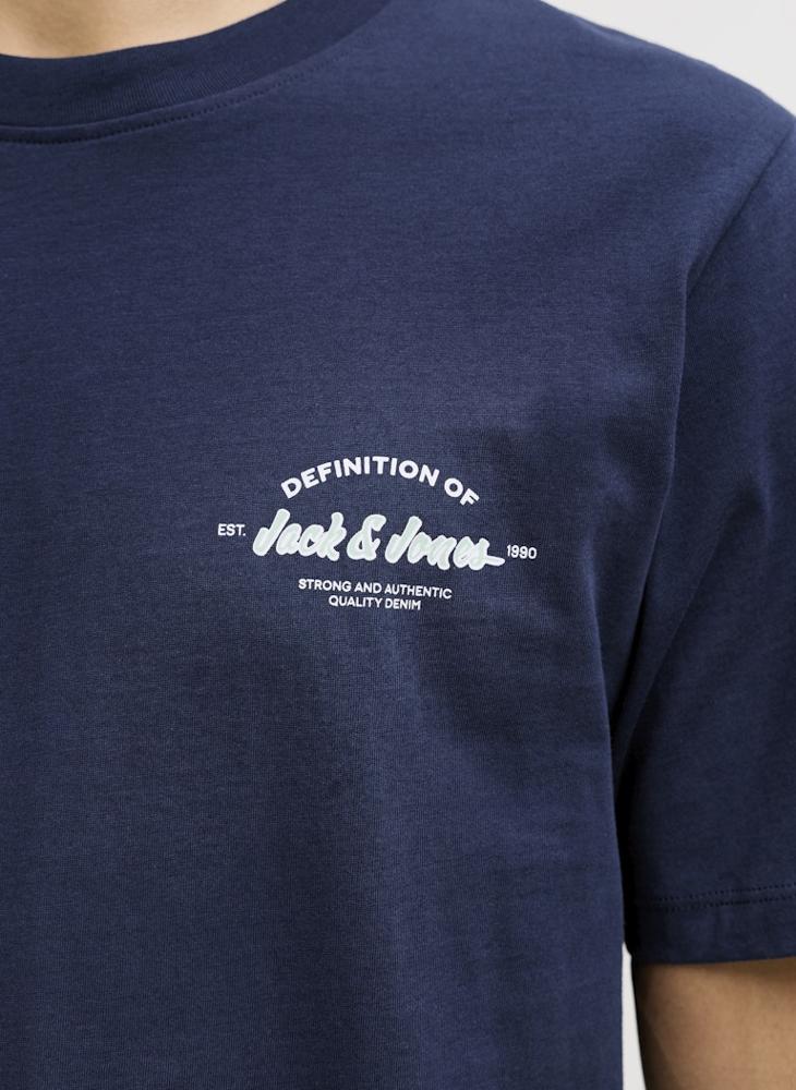 JACK & JONES Graphic Crew Neck T-Shirt - Image 3