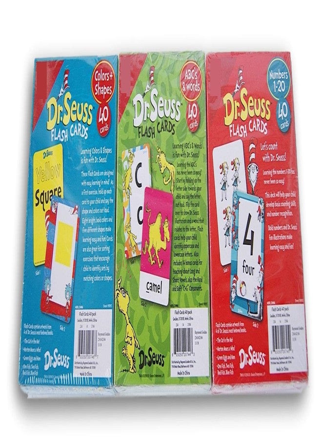 Dr. Seuss Learning Flash Card Set - ABCs & Words, Colors & Shapes, and Numbers - Image 2