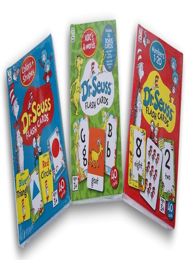 Dr. Seuss Learning Flash Card Set - ABCs & Words, Colors & Shapes, and Numbers - Image 1