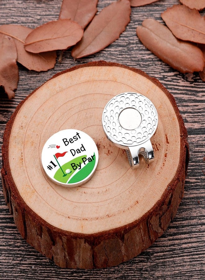 Fleure Esme Best Dad By Par Golf Ball Marker Hat Clip Funny Golf Ball Marker Gifts for Dad from Daughter Son Hat Clip Fathers Day Hat Clip Golf Maker Accessories Birthday Gift Golf Things for Golfer - Image 3