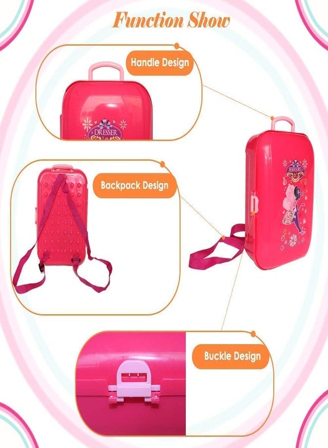 twisha enterprise beauty set for girls kids makeup toy suitcase (backpack beauty suitcase)-Multi color - Image 5