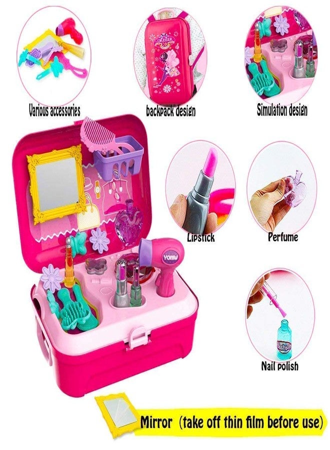 twisha enterprise beauty set for girls kids makeup toy suitcase (backpack beauty suitcase)-Multi color - Image 4