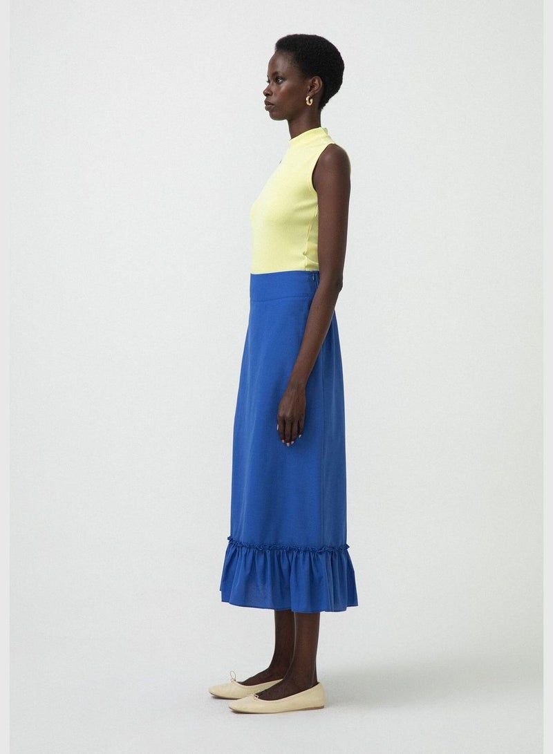 Touche FRILLED POPLIN SKIRT - Image 4