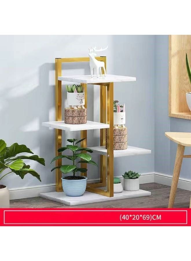 سي آند سي هوم متعدد الطبقات داخلي في الهواء الطلق ديكور النمط الأوروبي شرفة الجرف المنزلية تخزين الرف زهرة الجرف عرض موقف لغرفة المعيشة مدخل الأثاث 40x20x69 سم - Image 2