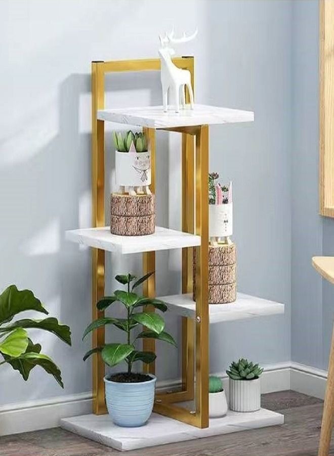 سي آند سي هوم متعدد الطبقات داخلي في الهواء الطلق ديكور النمط الأوروبي شرفة الجرف المنزلية تخزين الرف زهرة الجرف عرض موقف لغرفة المعيشة مدخل الأثاث 40x20x69 سم - Image 1