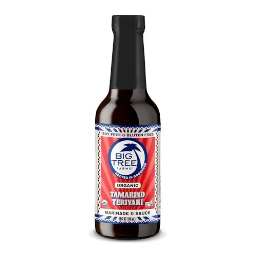Big Tree Farms Organic Coco Aminos - Liquid Coconut Aminos, Soy-Free Sauce, Low Sodium, Soy Alternative, Gluten Free, Kosher, Marinade & Sauce, Non-GMO - Teriyaki, 10 Fl Oz (Pack of 1) - Image 1