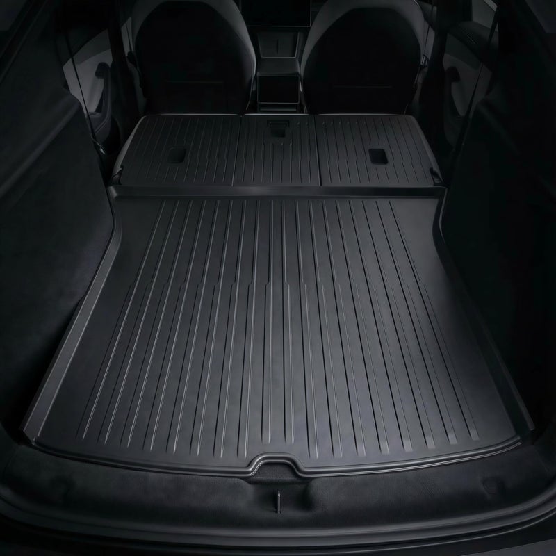 CYBERBEANS All Weather Cargo Liners for New 2025 2026 Tesla Model Y Juniper Trunk Mat with Front and Rear Frunk Trunk Tray Mats Protector Anti-Slip TPE Accessories (3PCS) - Image 3