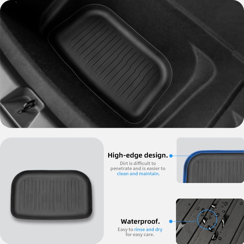 CYBERBEANS All Weather Cargo Liners for New 2025 2026 Tesla Model Y Juniper Trunk Mat with Front and Rear Frunk Trunk Tray Mats Protector Anti-Slip TPE Accessories (3PCS) - Image 5