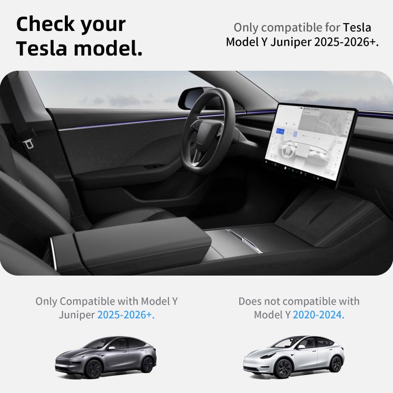 CYBERBEANS All Weather Cargo Liners for New 2025 2026 Tesla Model Y Juniper Trunk Mat with Front and Rear Frunk Trunk Tray Mats Protector Anti-Slip TPE Accessories (3PCS) - Image 2