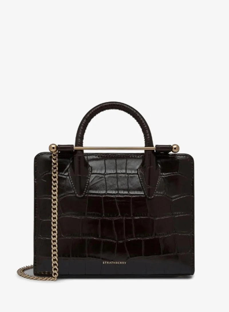 Strathberry  Mini Tote In Croc Leather for Women | Best Price UAE