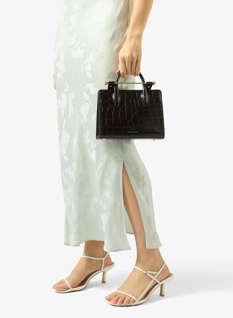 Strathberry Mini Tote In Croc Leather