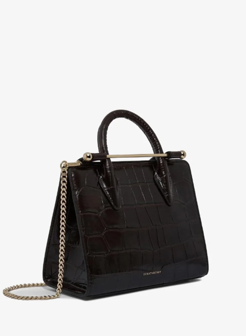 Strathberry  Mini Tote In Croc Leather for Women | Best Price UAE