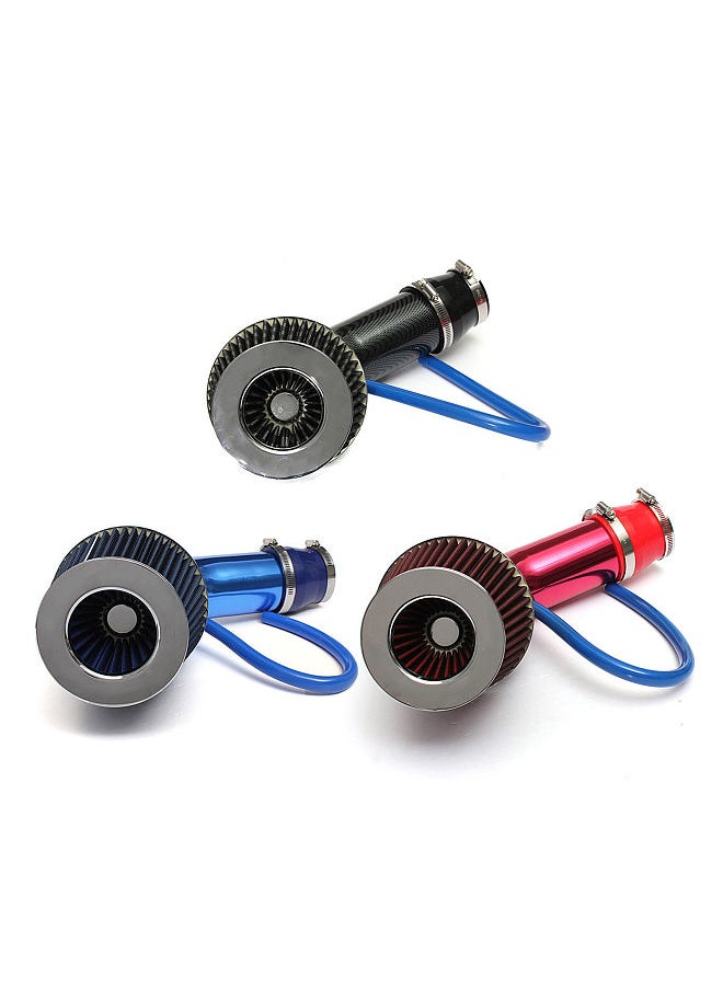 64-76mm/3'' Universal Car Cold Air Intake Filter Induction Pipe Power Flow Hose System