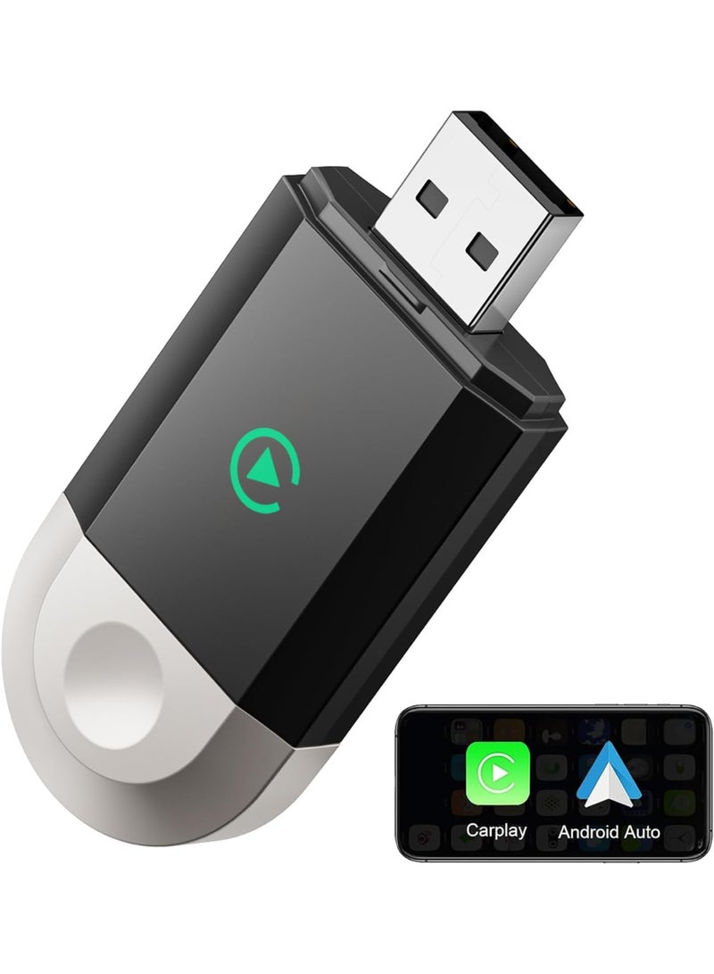 محول CarPlay لاسلكي صغير لأجهزة Apple (ترقية 2024) يحول دونجل CarPlay السلكي إلى لاسلكي لأجهزة iPhone، وتوصيل وتشغيل CarPlay لاسلكيًا للسيارات من عام 2016 ولأجهزة Apple iOS 10+ وAndroid 11+ - Image 1