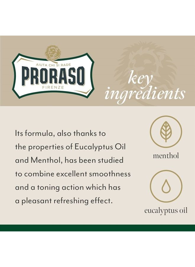 proraso Shaving Cream for Men, Refreshing and Toning with Menthol and Eucalyptus Oil, 5.2 Ounce - Image 4