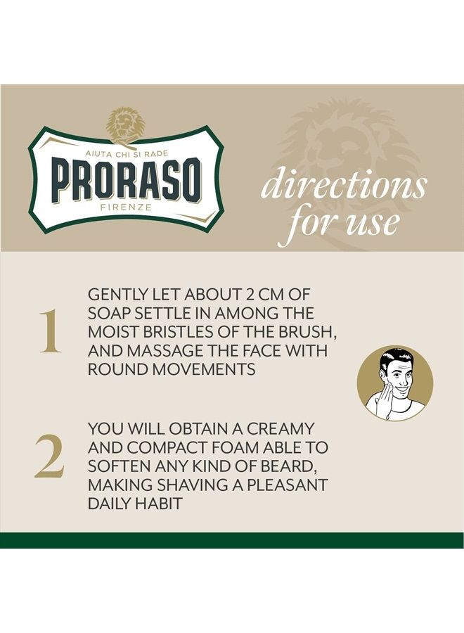 proraso Shaving Cream for Men, Refreshing and Toning with Menthol and Eucalyptus Oil, 5.2 Ounce - Image 3