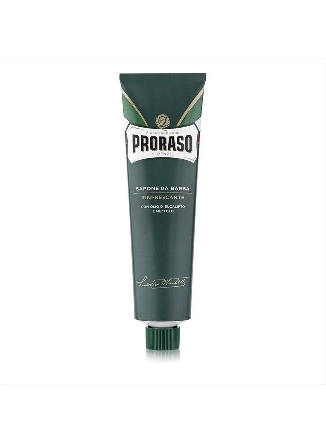 proraso Shaving Cream for Men, Refreshing and Toning with Menthol and Eucalyptus Oil, 5.2 Ounce - Image 2