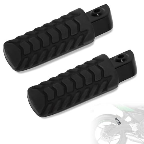 FOVPLUE Rear Passenger Footrests Foot Pegs for Kawasaki Ninja 650/Z650 2017-2025,Black - Image 1