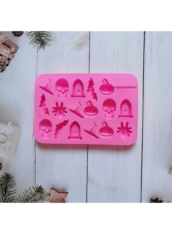 18-Link Easter Pumpkin Hat Mold Chocolate Silicone Baking Tools Cake Pudding Dessert Mold Home Supplies China Mainland-Color:Pink - Image 5