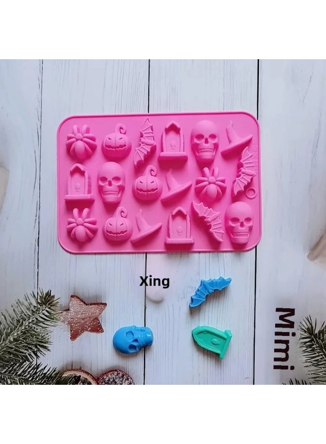18-Link Easter Pumpkin Hat Mold Chocolate Silicone Baking Tools Cake Pudding Dessert Mold Home Supplies China Mainland-Color:Pink - Image 4